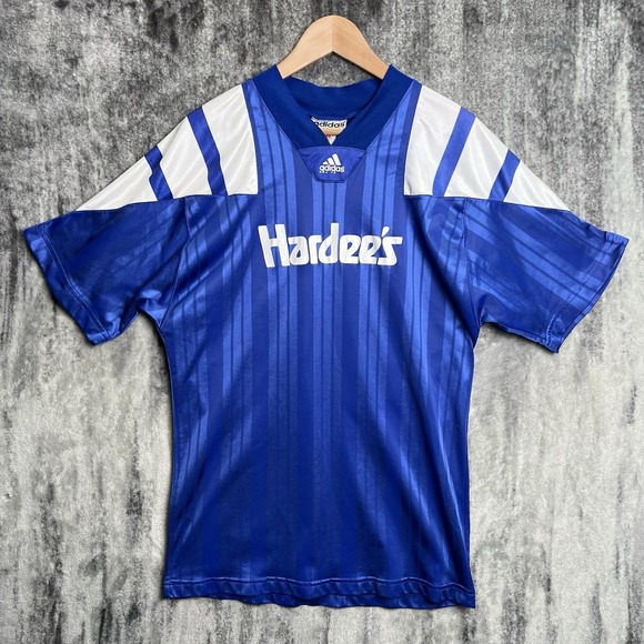 adidas Other - Vintage 90's Adidas Equipment Soccer Jersey Football Shirt Kit Size Men's L Blue